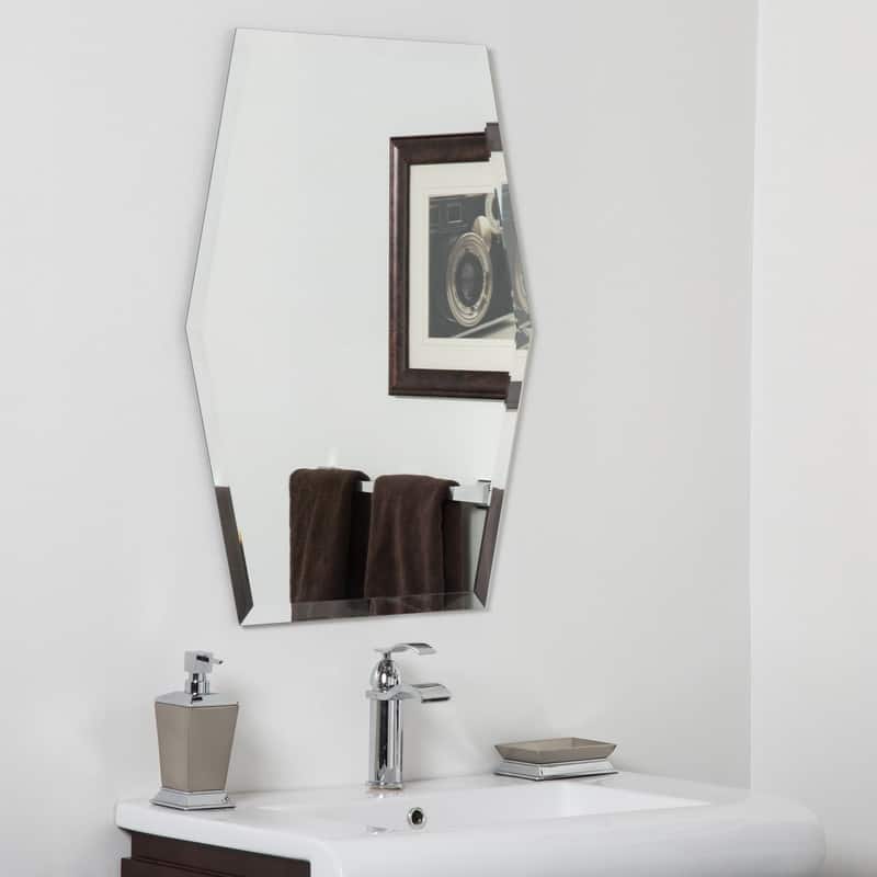 Century Clear Glass Modern Bathroom Mirror - 23.6 in. x 31.5 in. 