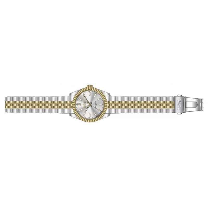 Invicta Men's 47484 Specialty Quartz 3 Hand Silver Dial Watch