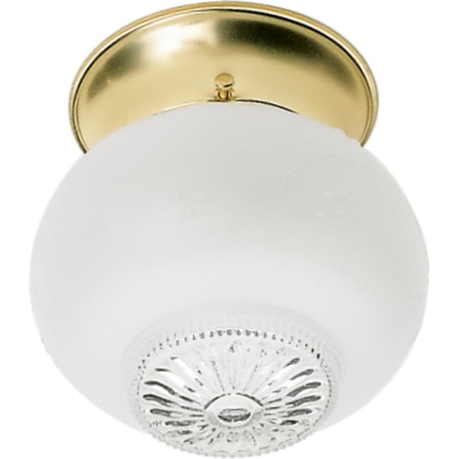 Polished Brass Nuvo SF76/128 3 Light Wide Flush Mount Bowl Ceiling Fixture 