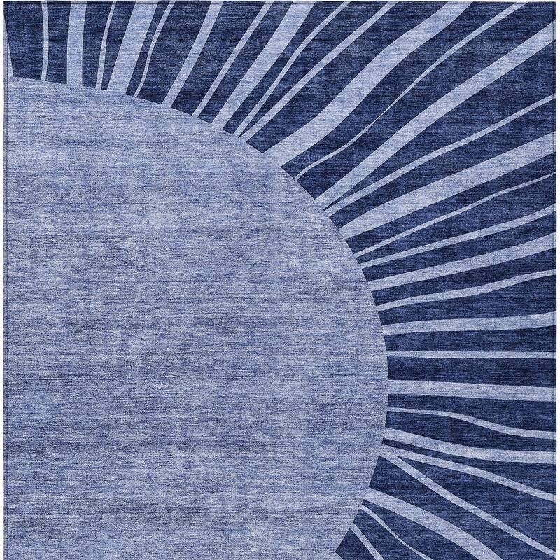 HomeRoots Abstract Transitional Rectangle Outdoor Rug