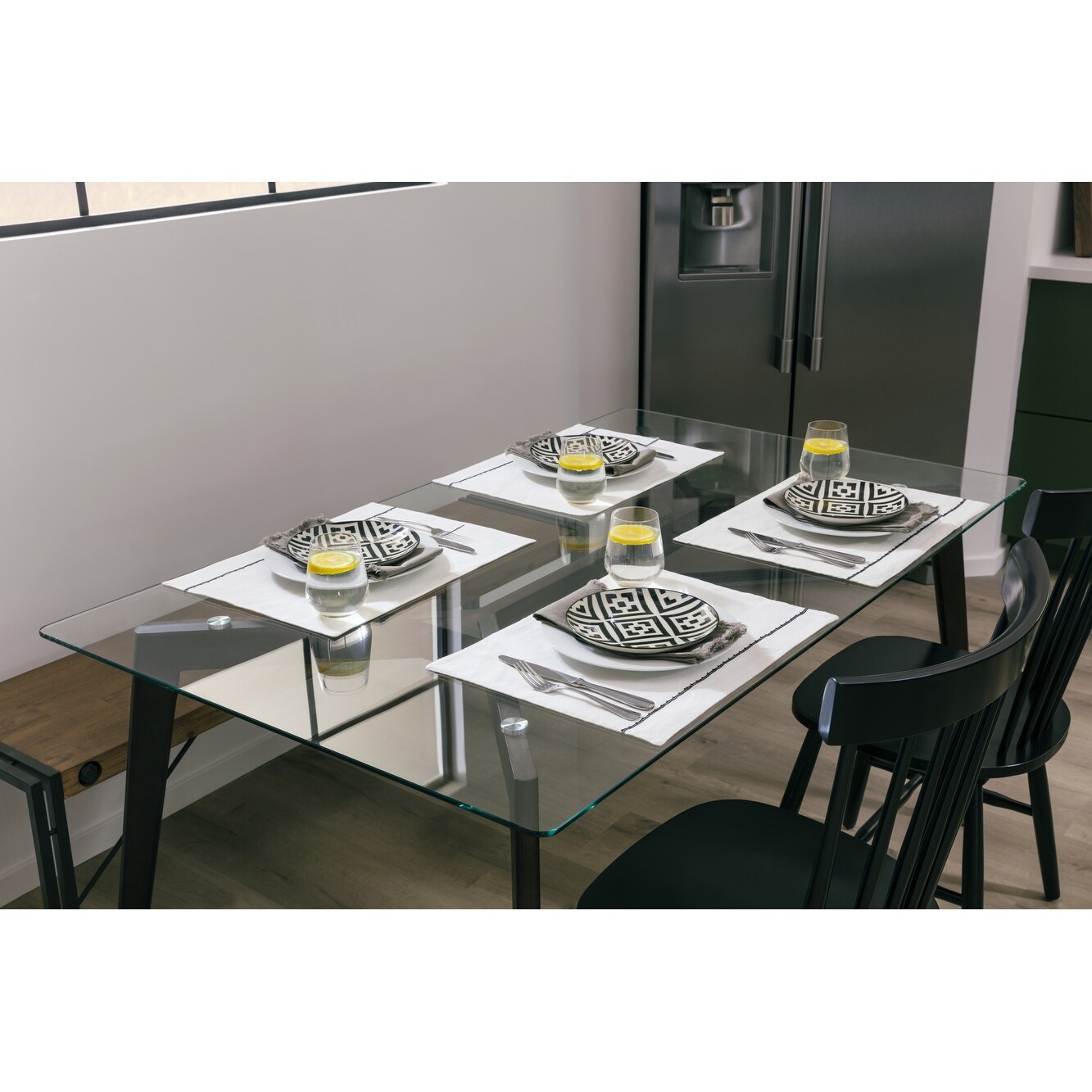 Shop Delacora Ff Sk Tc 5049 Gg Parkside 59 Wide Dining Table With