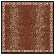 preview thumbnail 31 of 58, SAFAVIEH Handmade Chelsea Cayla Leopard French Country Wool Rug 10' Square - Black/Brown - Square