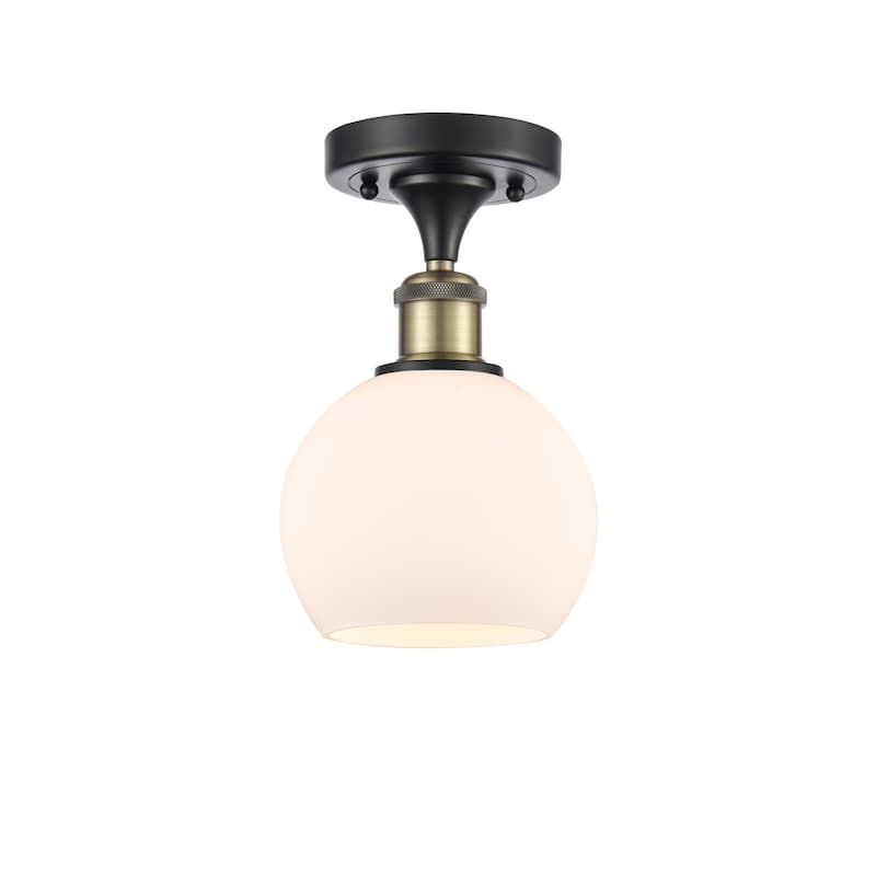 Innovations Lighting Athens - 1 Light 6" Semi-Flush Mount