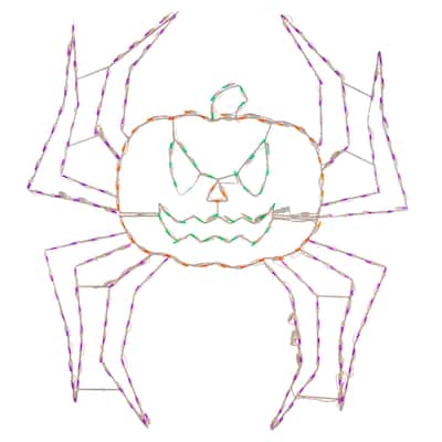 Halloween LED Animated Spider Pumpking 60 inches
