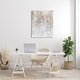 preview thumbnail 8 of 14, Stupell Modern Cascading Pink Flowers Abstract Painting Confetti Florals Canvas Wall Art - Multi-Color