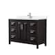Option Dark Espresso / White Quartz Top / Polished Chrome