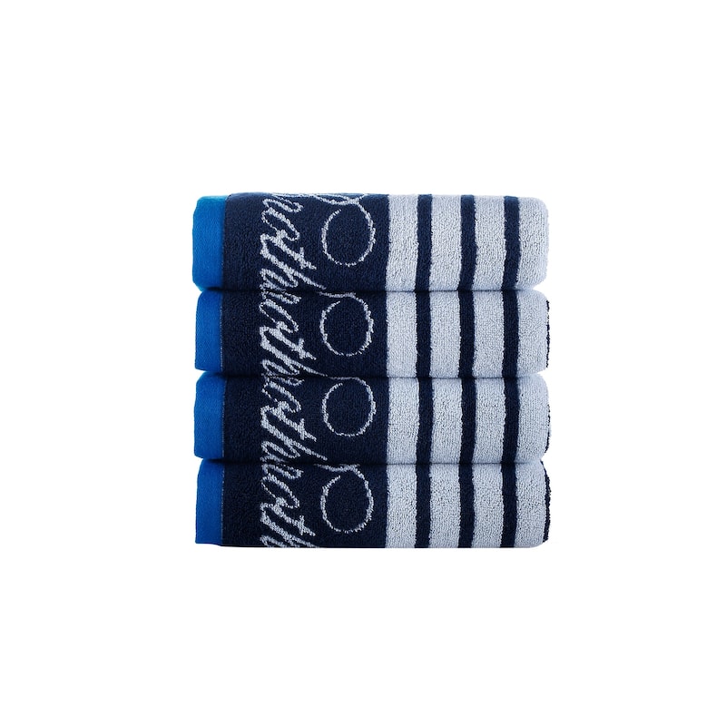 Brooks Brothers Nautical Blanket Stripe 4 pcs Hand Towels - Navy