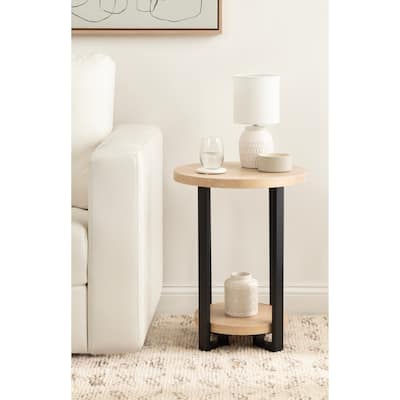 Kate and Laurel Hendricks Round Side Table - 19x19x24