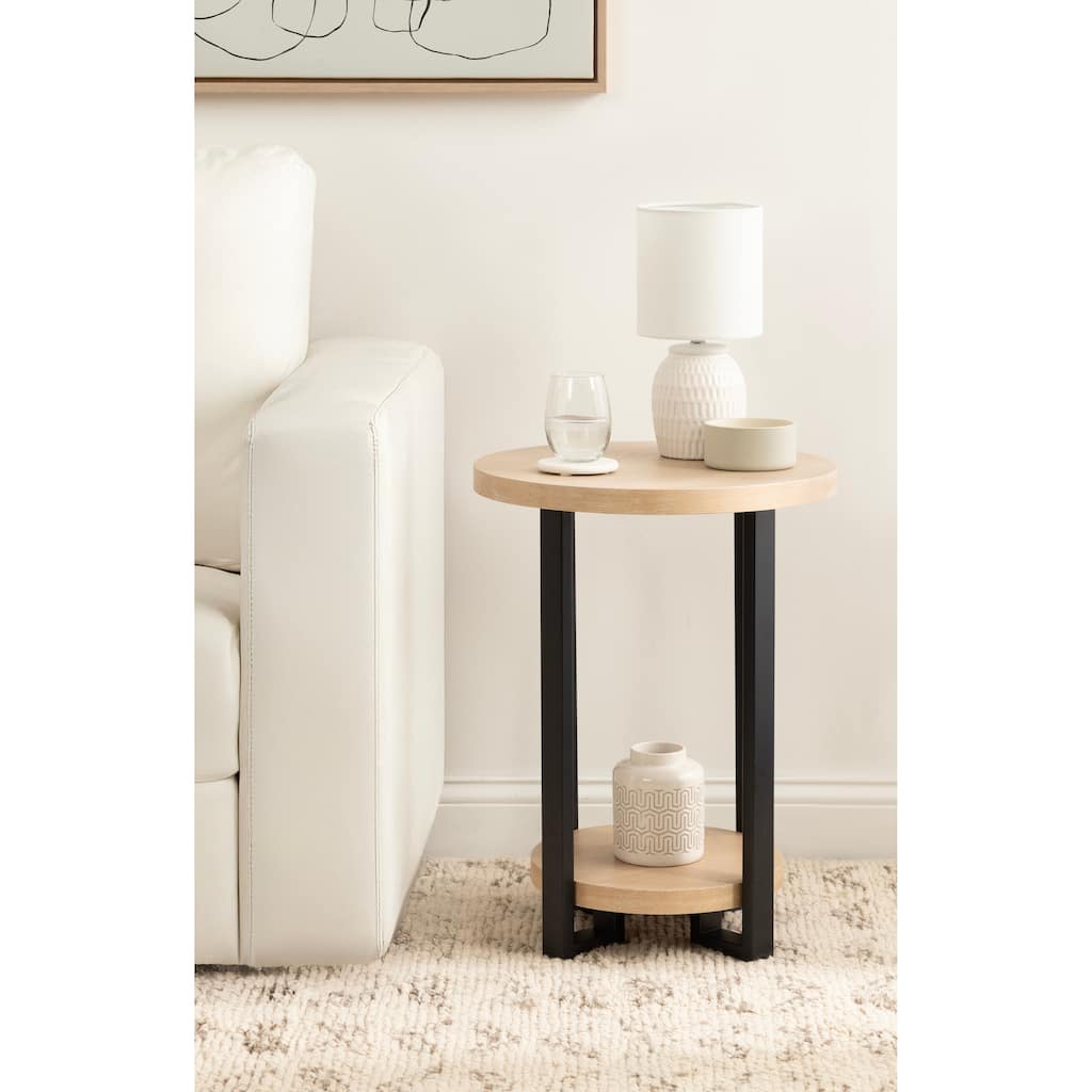 Kate and Laurel Hendricks Round Side Table - 19x19x24
