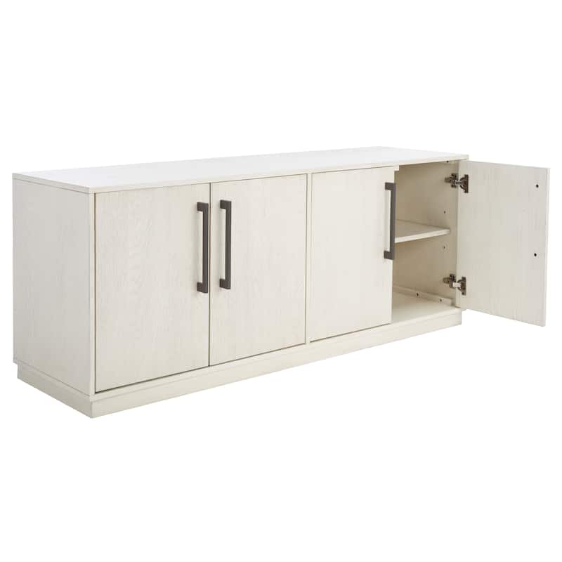 SAFAVIEH Couture Amadea 4 Door Media Stand - 58 In W x 17 In D x 24 In H - 58Wx24Dx17H