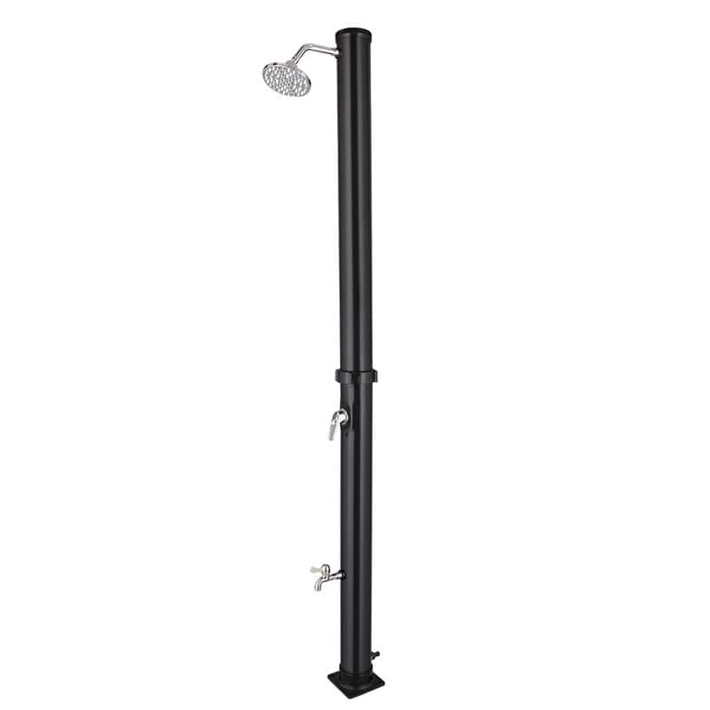 VINGLI Solar Heated Shower with Shower Head, Handhold/Foot Shower Tap for Outdoor Backyard Poolside Beach Pool Spa