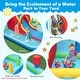 preview thumbnail 6 of 6, Gymax Inflatable Water Slide w/ Long Slide Climbing Wall Splash Pools