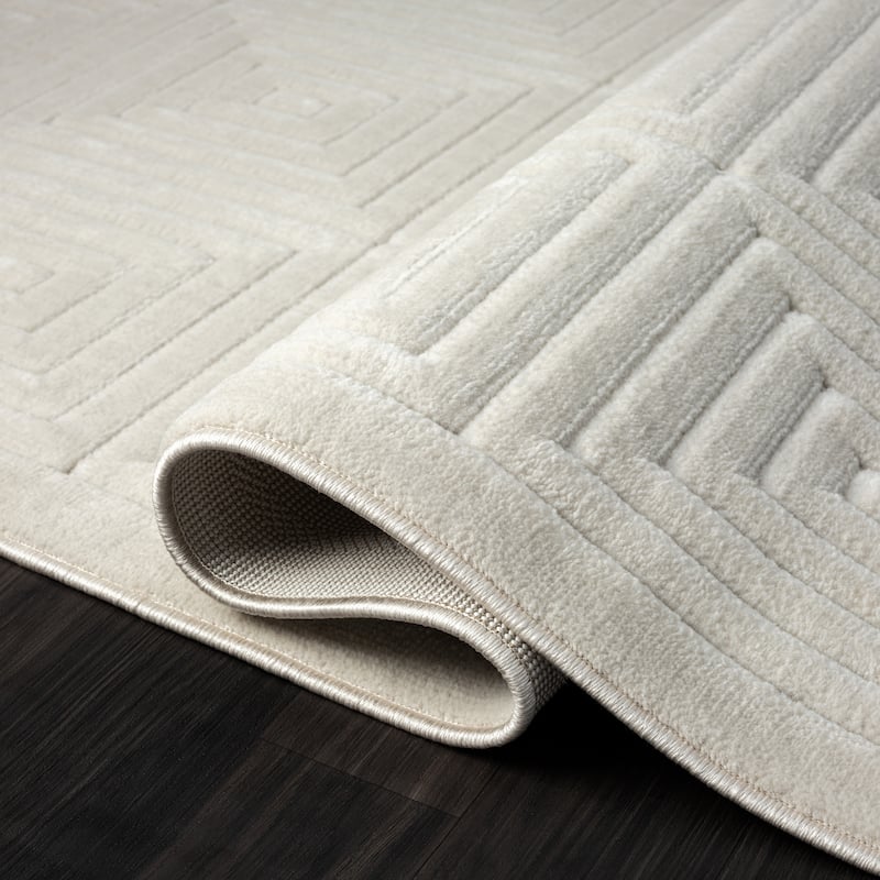 Sevita Modern Geometric Indoor/Outdoor Area Rug