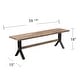 preview thumbnail 7 of 5, SEI Furniture Shenley Weather-Resistant Contemporary Natural Wood Bench