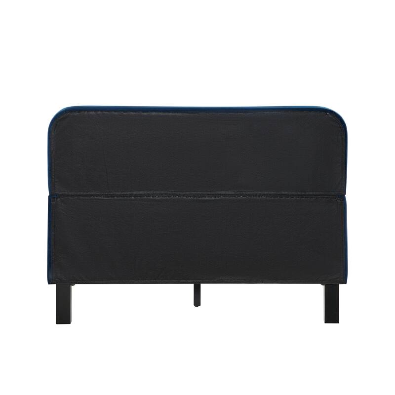 Studio Living Ashton Full Upholstered Bed in Velvet Fabric