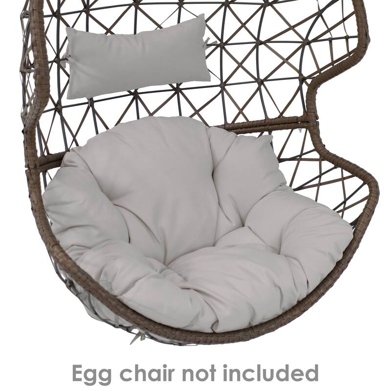 Replacement Seat and Headrest Cushion for Danielle Egg Chair - Gray