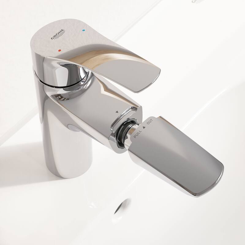 Grohe 23 991 3 Eurosmart 1.2 GPM Deck Mounted Single Hole M-Size - Starlight Chrome