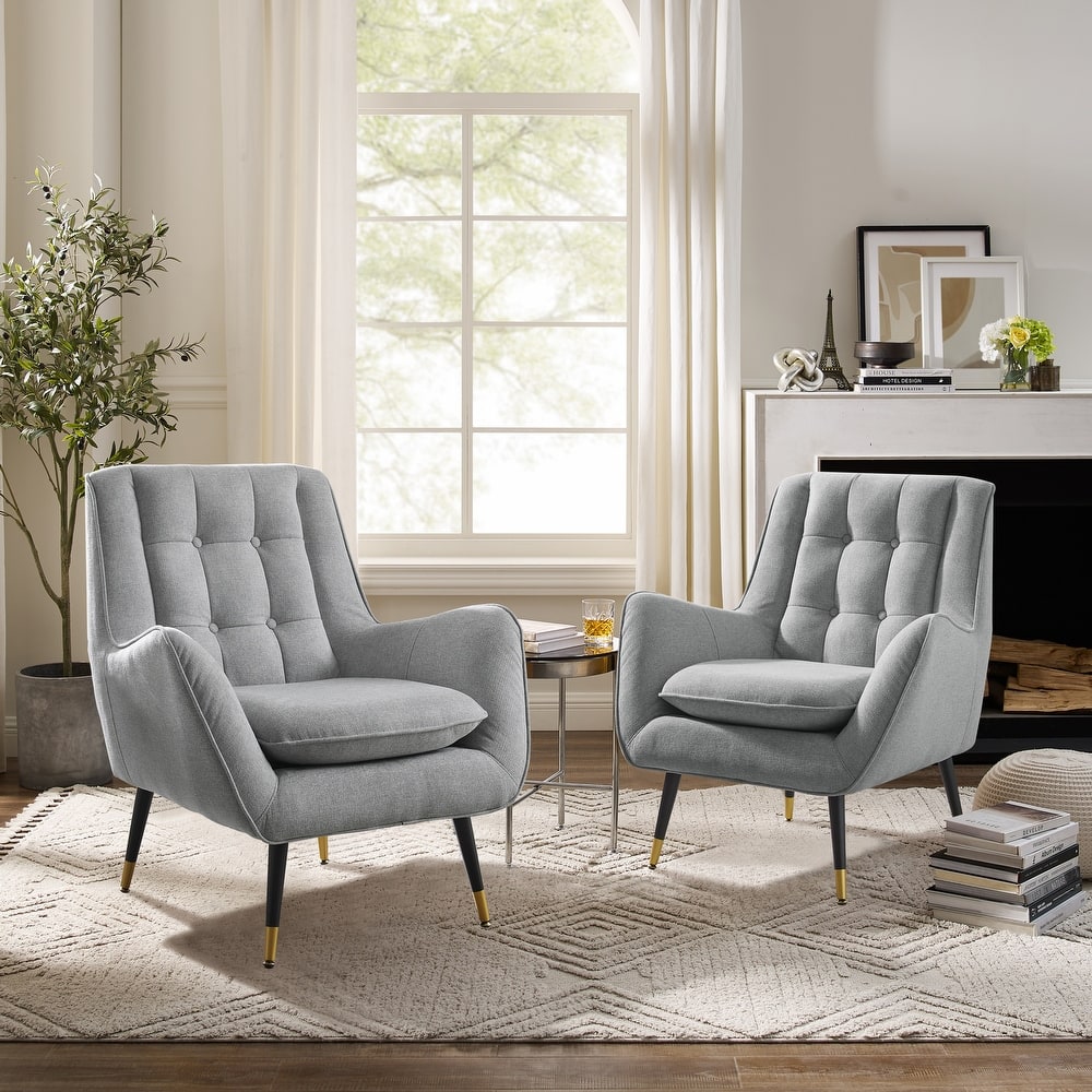 Art Leon Mid-century Modern Accent Arm Chair (SET OF 2)