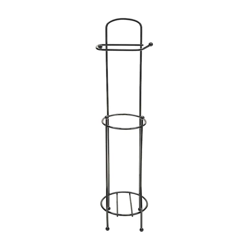 Bath Bliss Tissue Roll Holder and Dispenser - Black - 6.30 x 6.10 x 26.38