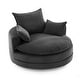 preview thumbnail 20 of 34, 360° Swivel Accent Barrel Chair with Dual-Layer Cushions by Harper&Bright Designs