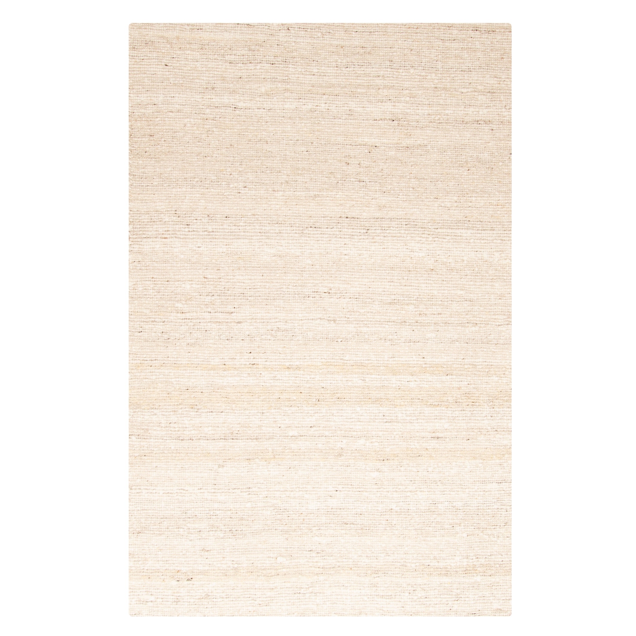 ECARPETGALLERY Braid weave Sienna Cream Wool Rug - 5'0 x 7'10