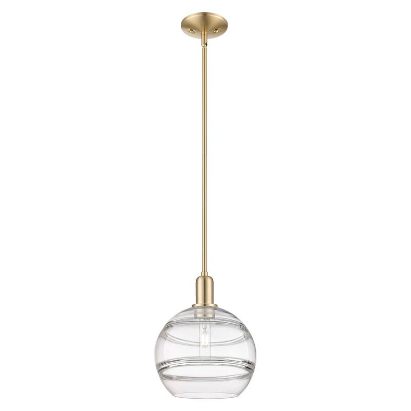 Innovations Lighting Endless Possibilities Arcadia - Rochester - 1 Light 10" Stem Hung Mini Pendant - Clear/Champagne Bronze