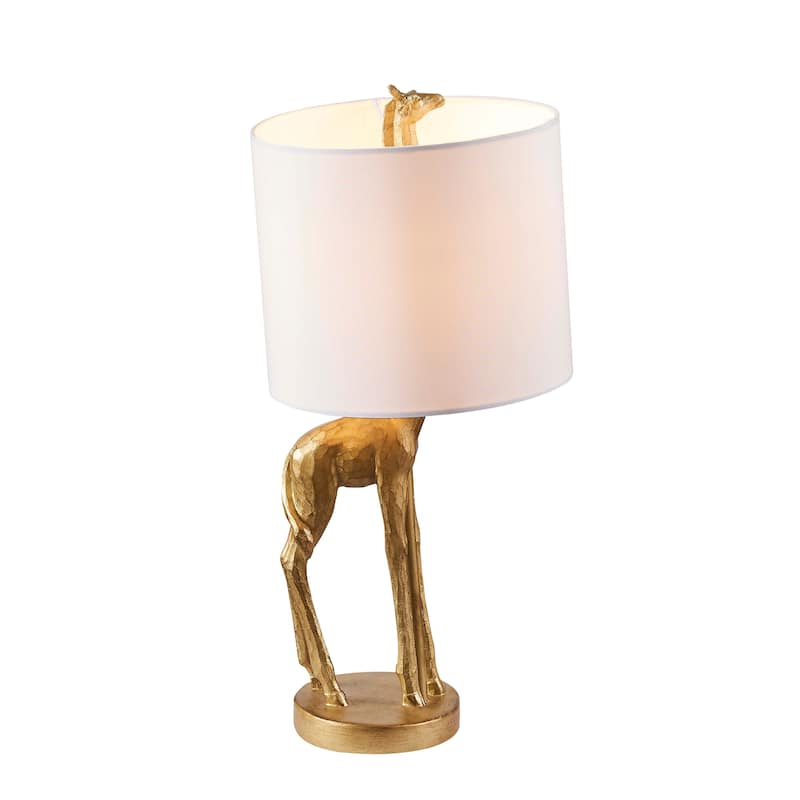 Giraffe 16.54" Gold Table Lamp