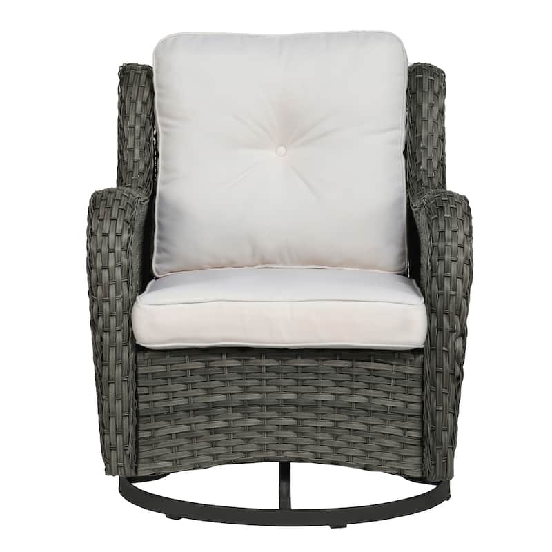 Outdoor Rattan Rocker Wicker Swivel Rocking Chair