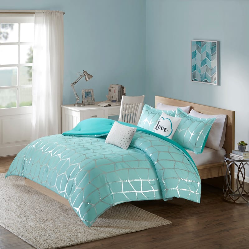 Intelligent Design Khloe 5-pc. Metallic Printed Comforter Set