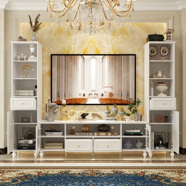 White tv bookcase discount