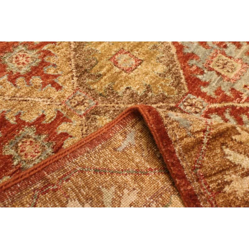 ECARPETGALLERY Hand-knotted Peshawar Ziegler Light Brown Wool Rug - 8'1 x 9'11