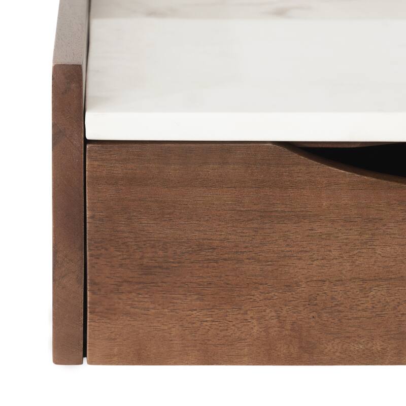 Kate and Laurel Kitt Premium Sold Wood Floating Shelf Side Table