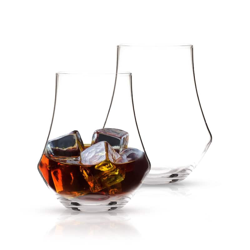 Berkware Tulip Shaped Lowball Whisky Glasses - Set of 2