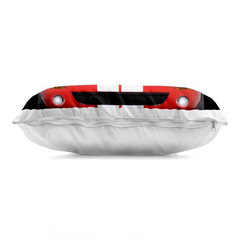 Stupell Iconic Red Sports Car Decorative Printed Throw Pillow Design by Mark Rogan