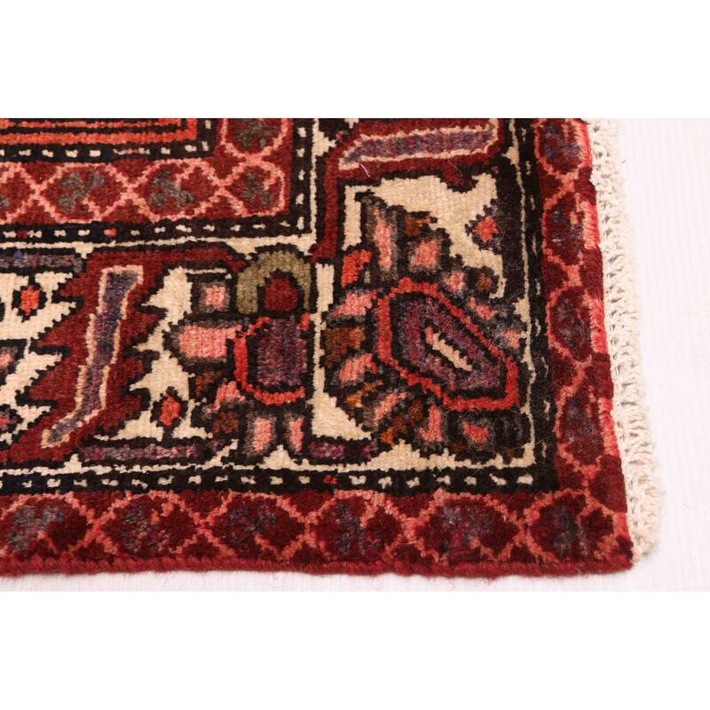 ECARPETGALLERY Hand-knotted Kayseri Vintage Dark Red Wool Rug - 6'9 x 9'8