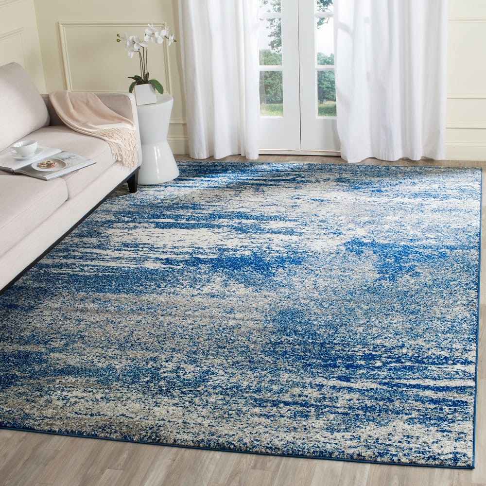 SAFAVIEH, Evoke Yukako Modern Abstract Distressed Rug