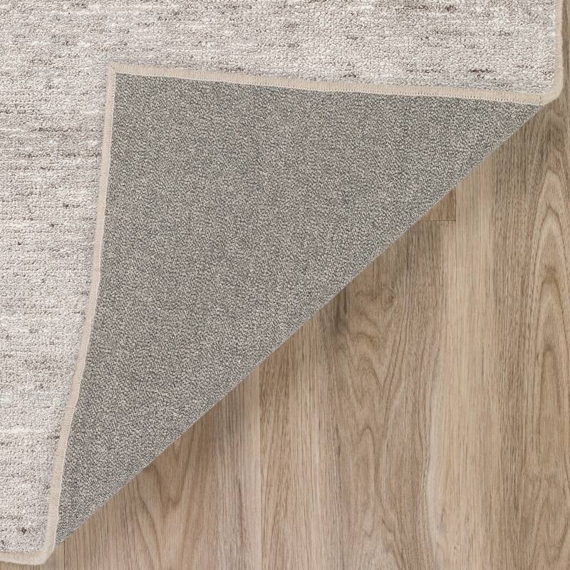 Addison Villager Textured Solid Wool and Viscose Area Rug