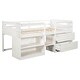 preview thumbnail 18 of 19, Merax Twin Loft Bed with Two Shelves and Two drawers