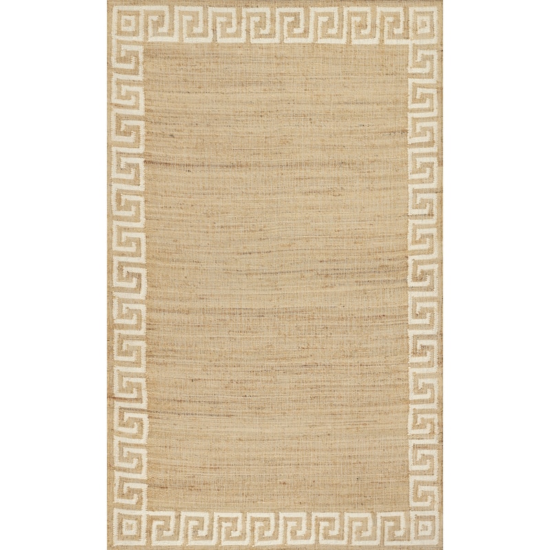 Erin Gates by Momeni Orchard Greek Key Hand Woven Wool and Jute Area Rug - Ivory - 2'3" X 8' Runner