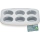 preview thumbnail 2 of 2, 6-Cup Muffin Pan Set - Blue, Teal, Marble, Golden, Cream Cream