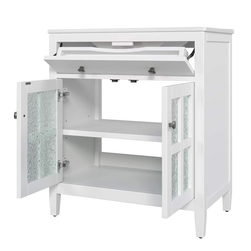 Christopher Knight Home-Josie 30-Inch Bathroom Vanity with Ceramic Sink
