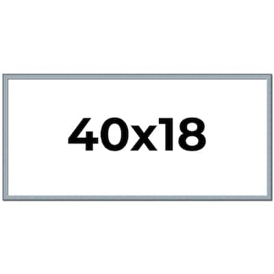40x18 Frame Rustic Sky Blue Solid Wood Picture Frame | 0.75 Inch