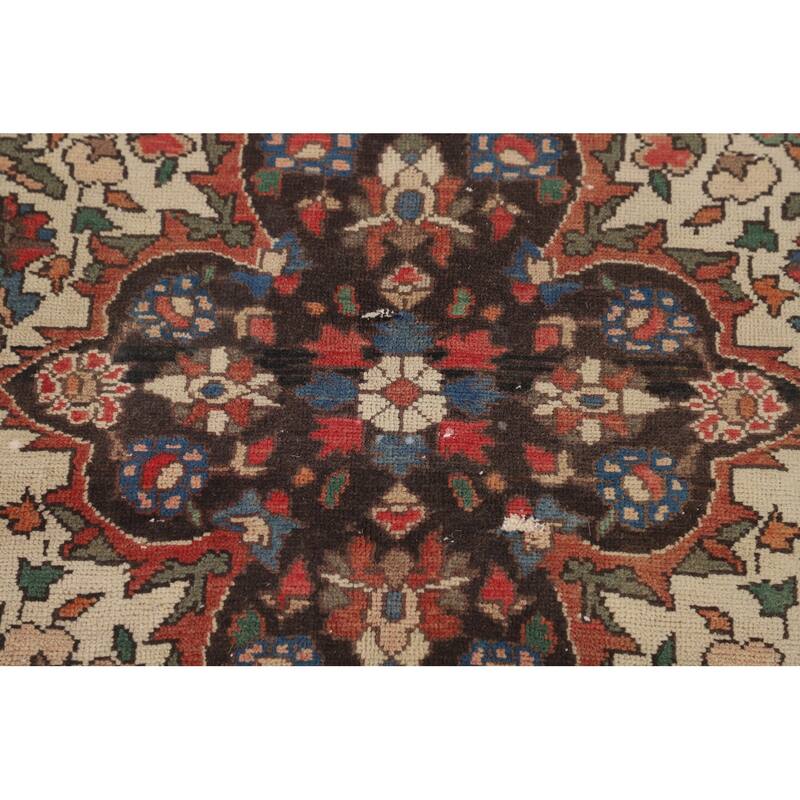 Bakhtiari Persian Antique Area Rug Handmade Wool Carpet - 6'11"x 10'0"