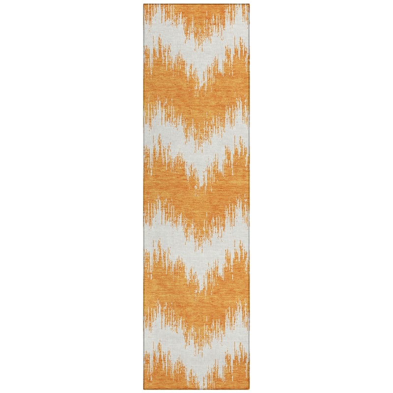 Machine Washable Indoor/ Outdoor Chantille Chevron Modern Rug