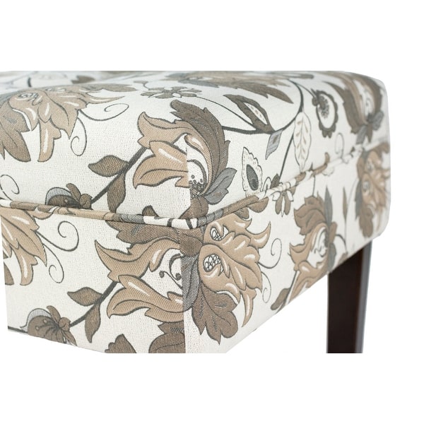 Shop Traditional Floral Upholstered Living Room Accent Bench Overstock 31516992