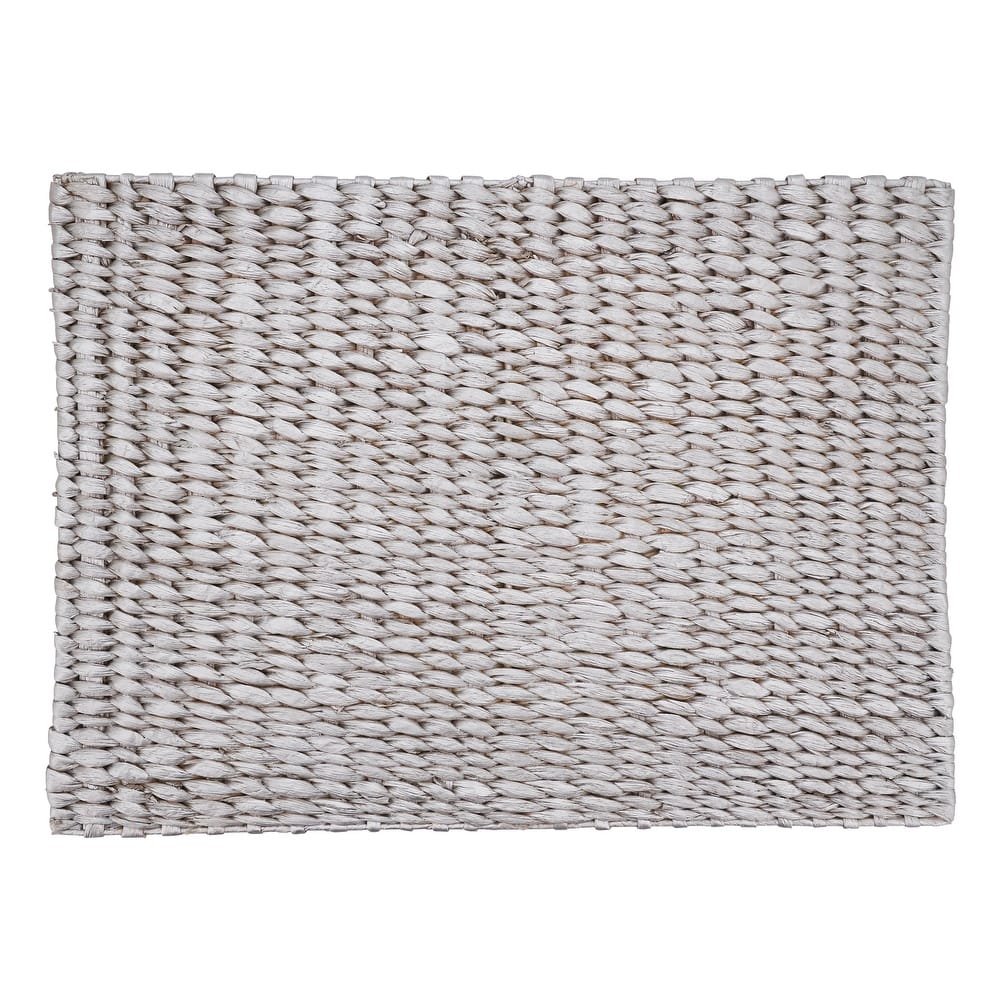 Water Hyacinth Placemats With Woven Design (Set of 4)