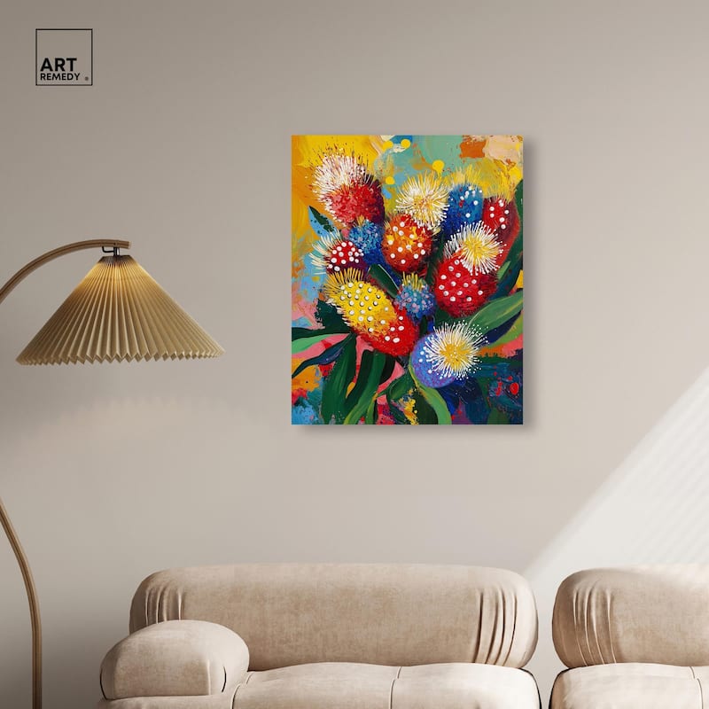 Vivid Flora II Canvas by Art Remedy, Gallery Wrapped