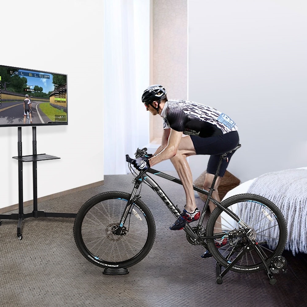 Yaheetech Magnetic Bike Trainer Stand Bicycle Indoor Black eBay