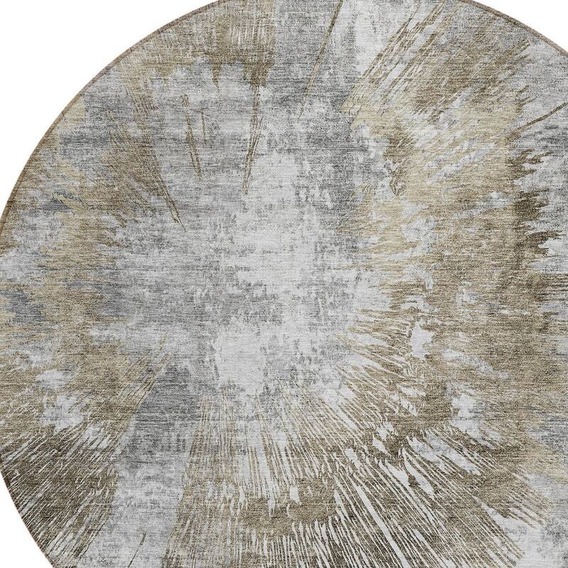 HomeRoots Abstract Transitional Rectangle Outdoor Rug