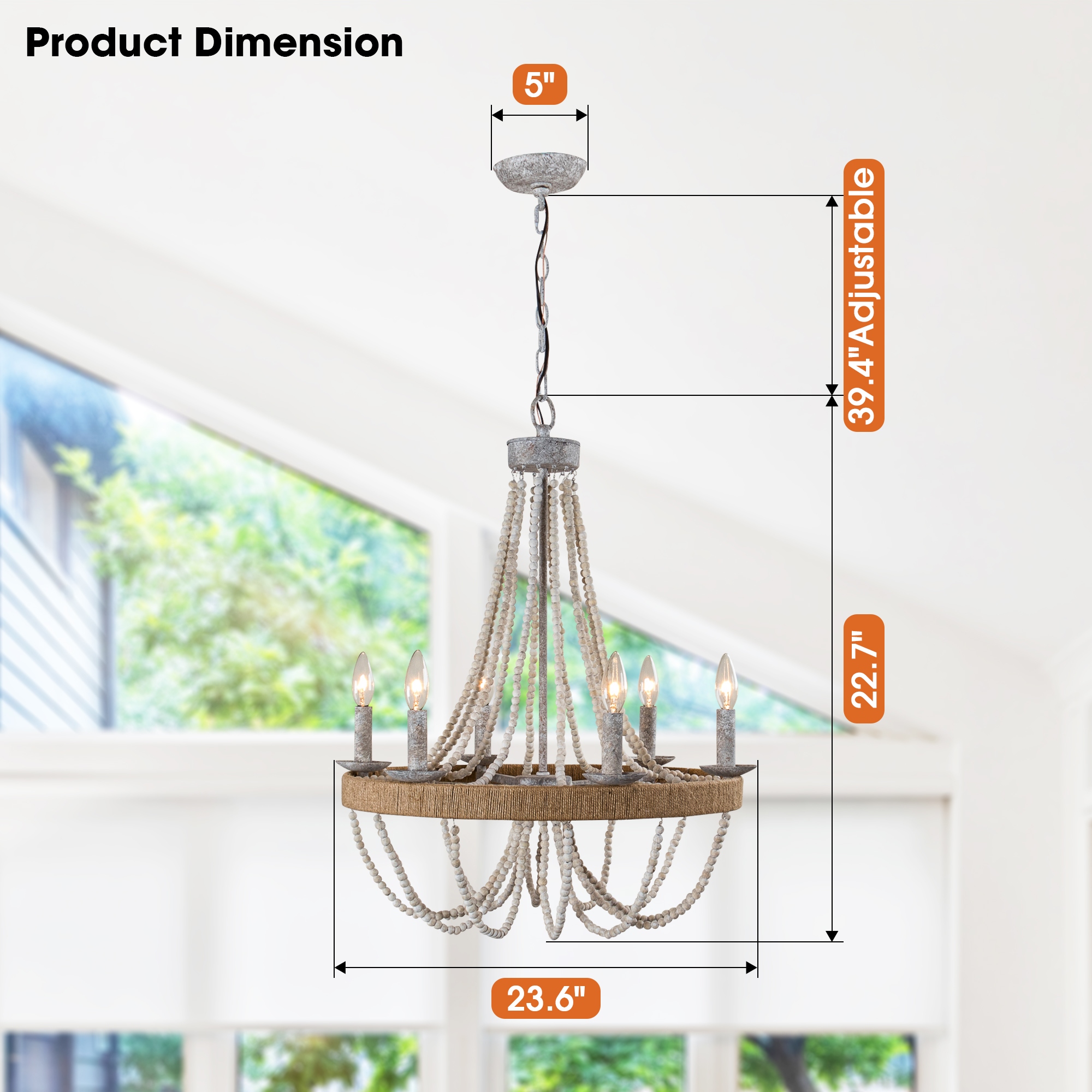Wood and crystal chandelier best sale